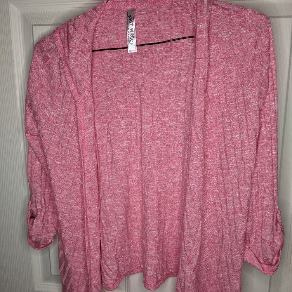 KnitWorks / Barbiecore 🩷 Girls pink cardigan